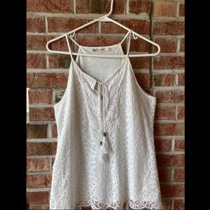 Laffaire White Lace Top